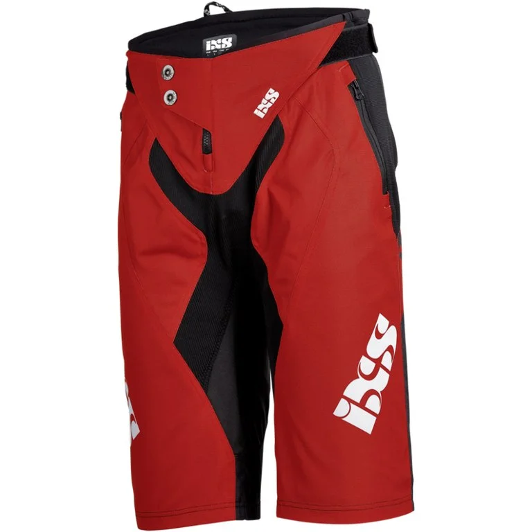 bicycle stand traction-IXS Vertic 6.1 Mens Shorts Large- 34” Waist Red Quick Dry