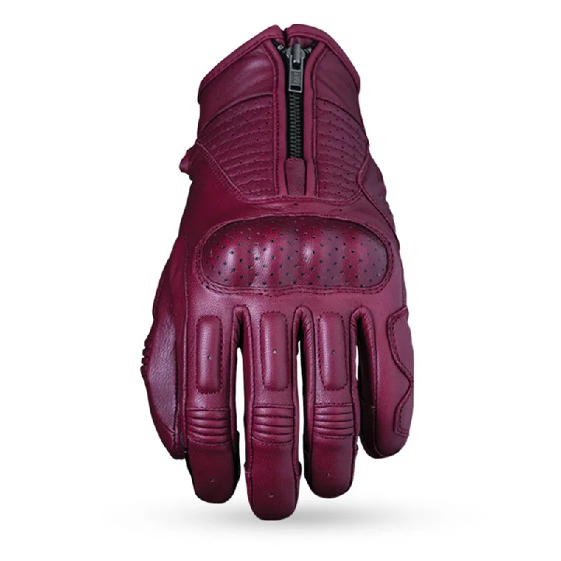 bicycle rust traction-FIVE KANSAS LADIES GLOVES - BURGUNDY