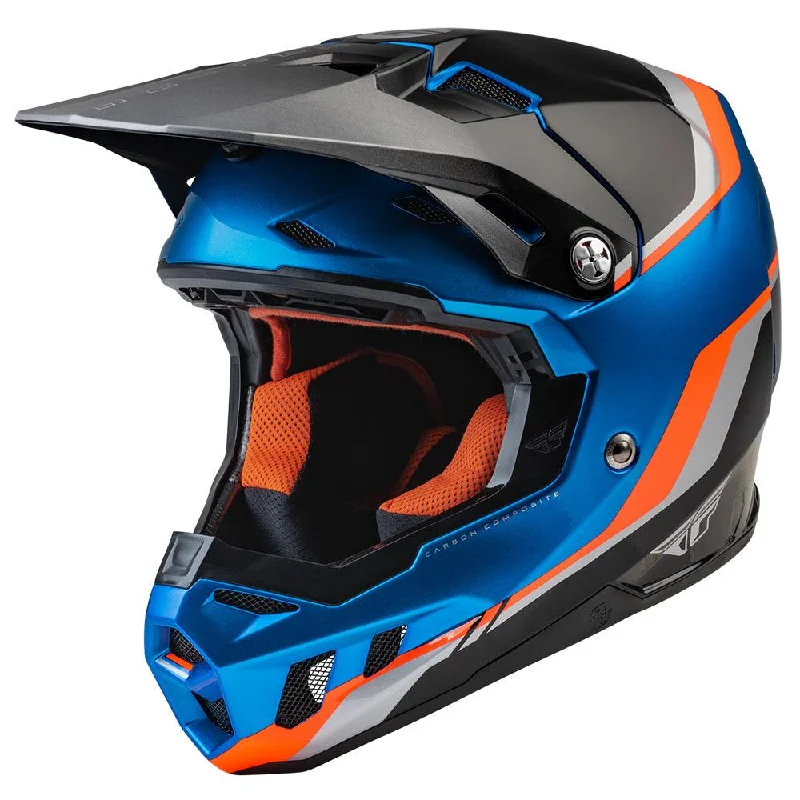 FLY DRIVER FORMULA CC HELMET - BLUE/ORANGE/BLACK