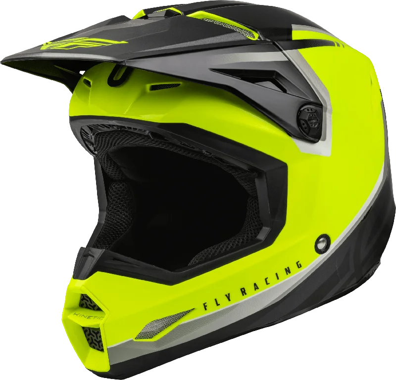 bicycle paint calibration-FLY 2024 KINETIC VISION ECE HELMET - HI-VIS/BLACK