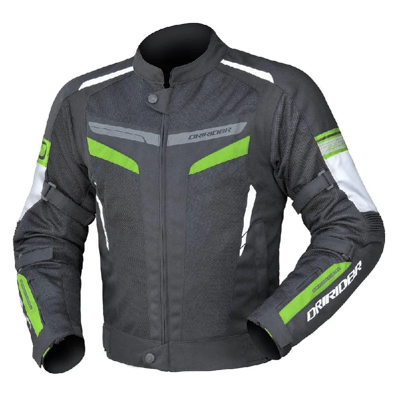 bicycle shoe handling-DRIRIDER AIR-RIDE 5 JACKET - BLACK/GREEN