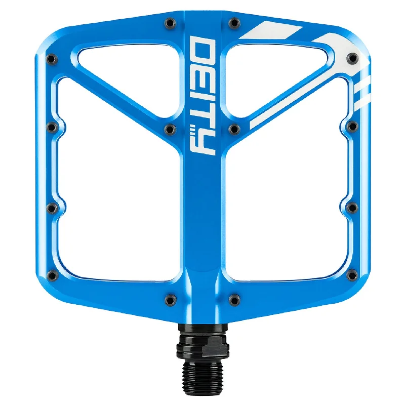 bicycle rust technology-Deity Supervillain Pedals Blue