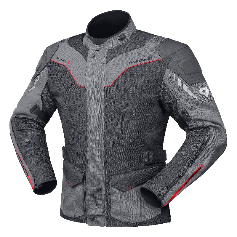 bicycle shoe vibration-DRIRIDER NORDIC V AIRFLOW JACKET - DARK GREY/GREY