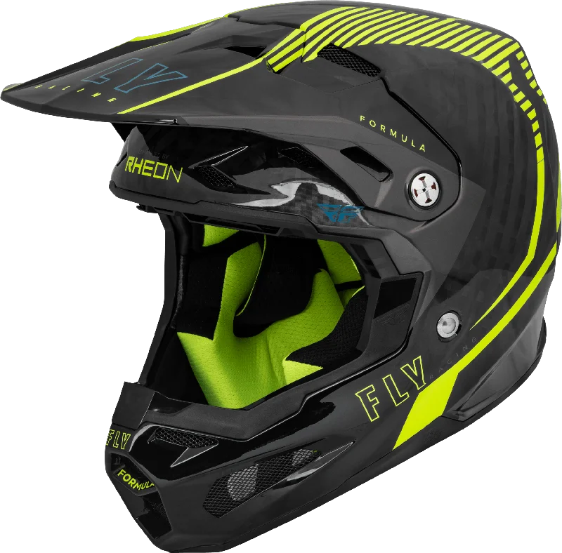 bicycle frame enhancement-FLY 2024 FORMULA CARBON TRACER HELMET - HI-VIS/BLACK