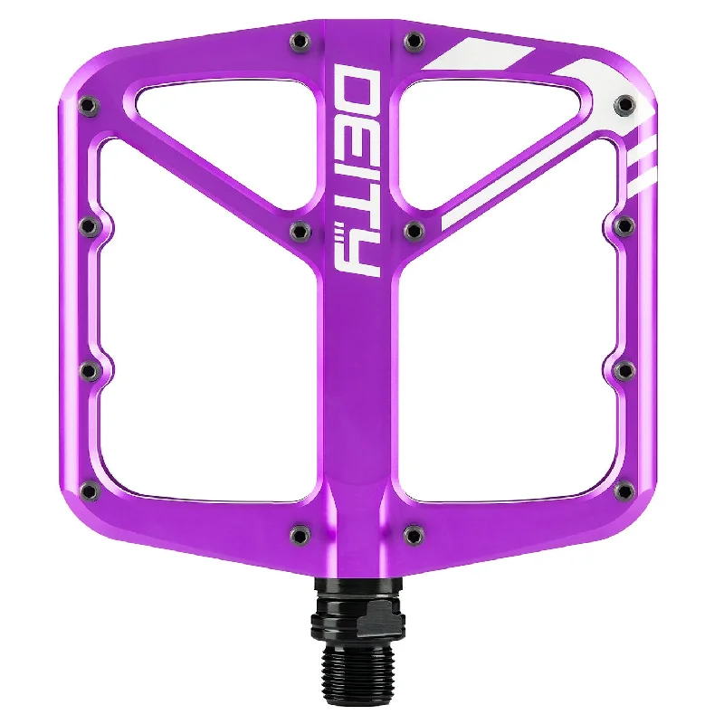 bicycle tire design-Deity Supervillain Pedals Purple