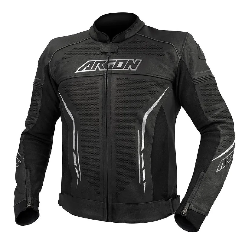 bicycle rotor innovation-ARGON SCORCHER PERFORATED JACKET - BLACK/WHTE