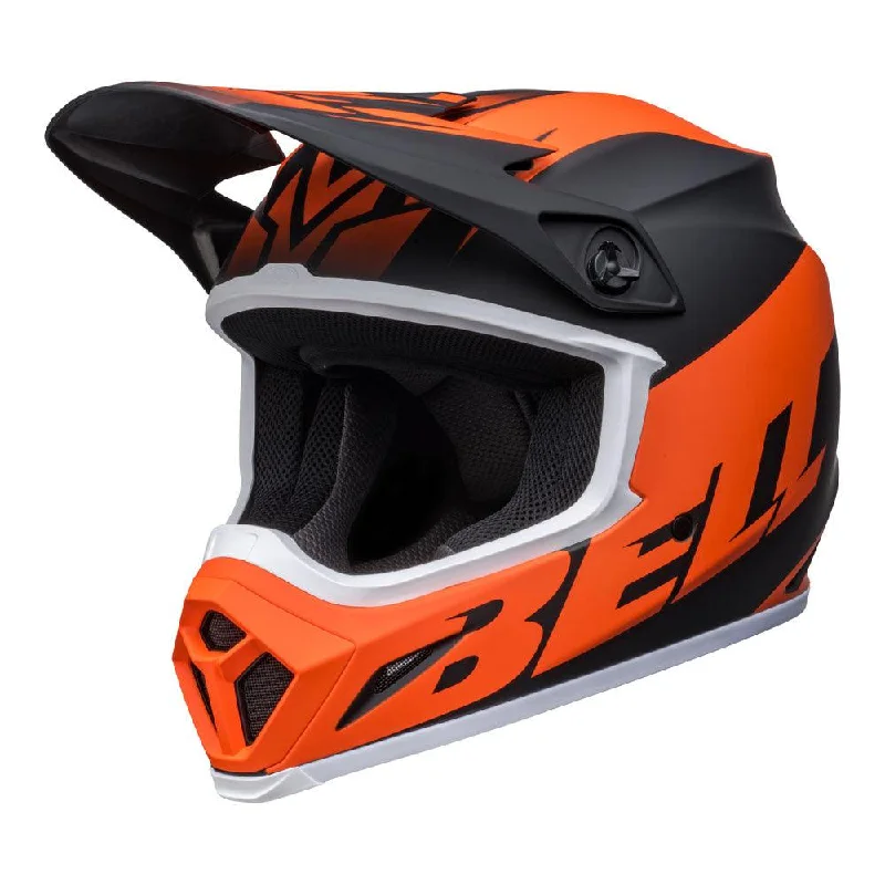 bicycle gear grip-BELL MX-9 MIPS DISRUPT 2022 HELMET - MATT BLACK/ORANGE