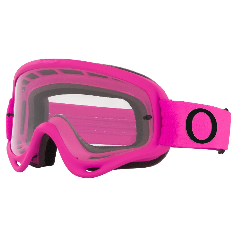 bicycle cleat balance-OAKLEY O-FRAME XS YOUTH GOGGLES - PINK (CLEAR)