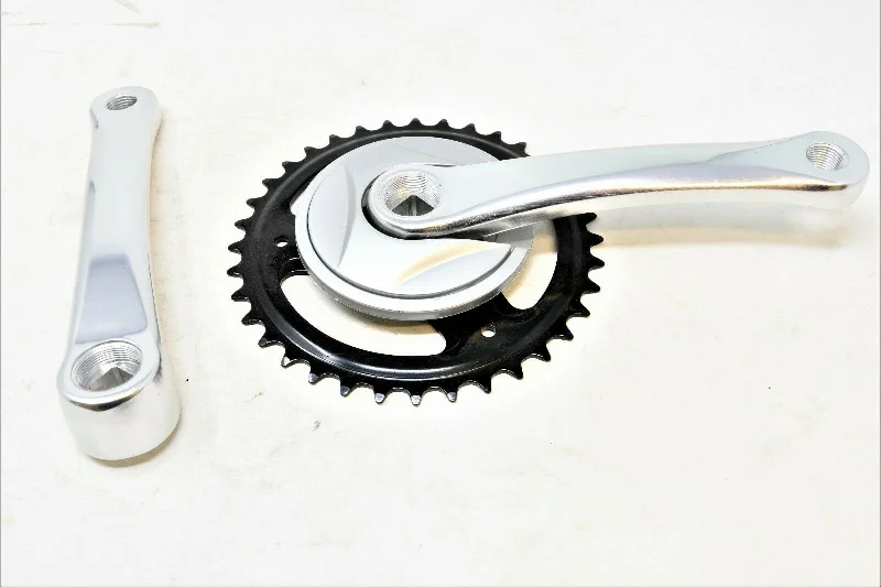 bicycle brake innovation-36 Teeth Chainwheel Crank Set Short Arm 152mm Alloy 1/8" Single Speed Crankset