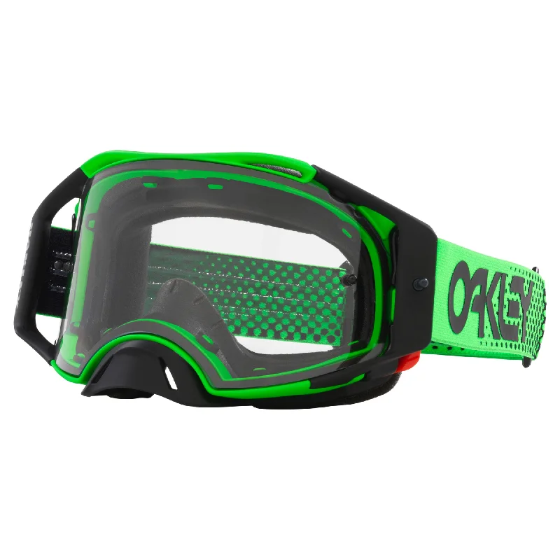 bicycle wheel vibration-OAKLEY AIRBRAKE GOGGLES - MOTO GREEN B1B (CLEAR)