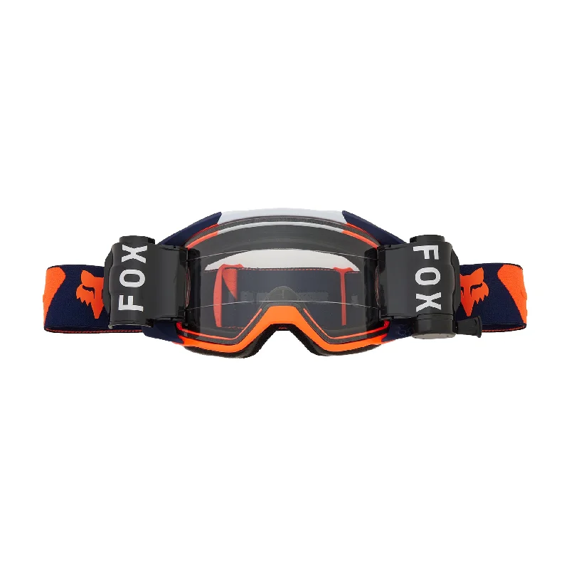 bicycle stand sound-FOX 2025 VUE ROLL OFF GOGGLES - NAVY/ORANGE