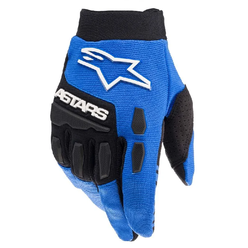 bicycle assembly handling-ALPINESTARS 2024 FULL BORE GLOVES YOUTH - BLUE/BLACK