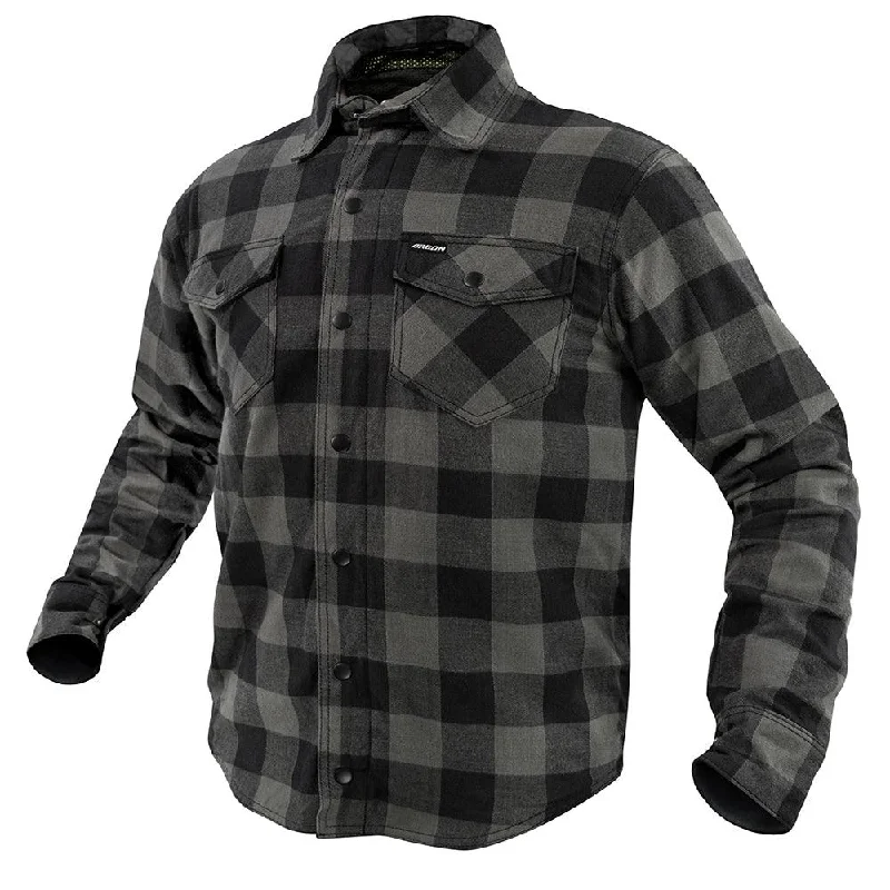 bicycle saddle absorption-ARGON HATCHET FLANNO SHIRT - BLACK/GREY