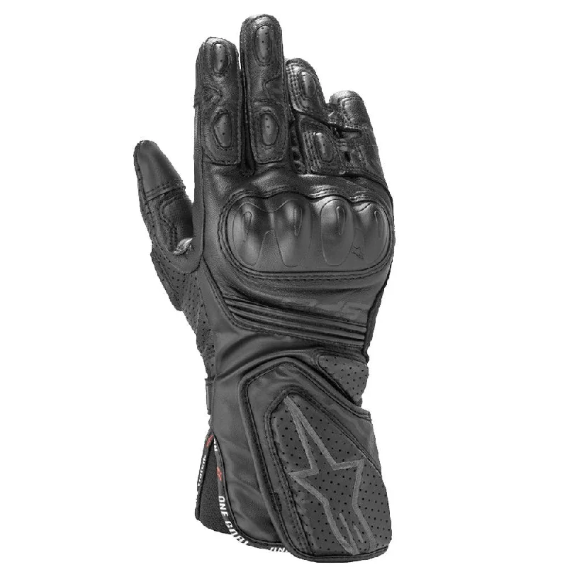 bicycle saddle grip-ALPINESTARS STELLA SP8 V3 LEATHER GLOVES - BLACK