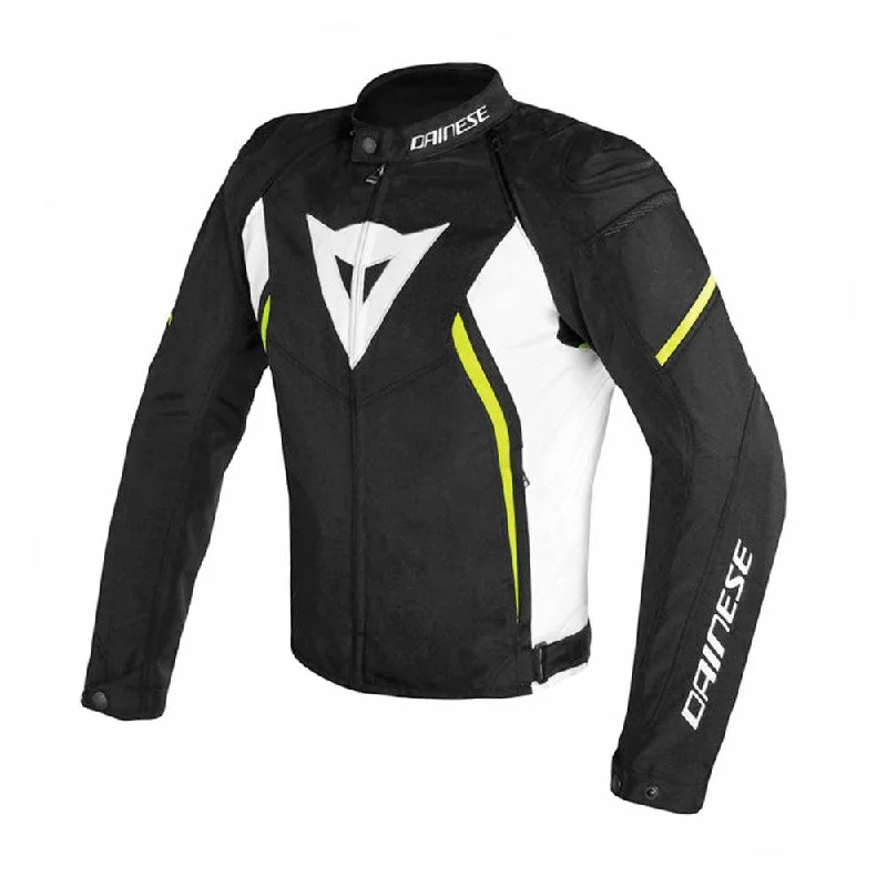 bicycle stand modification-DAINESE AVRO D2 TEX JACKET - BLACK/WHITE/FLUO YELLOW