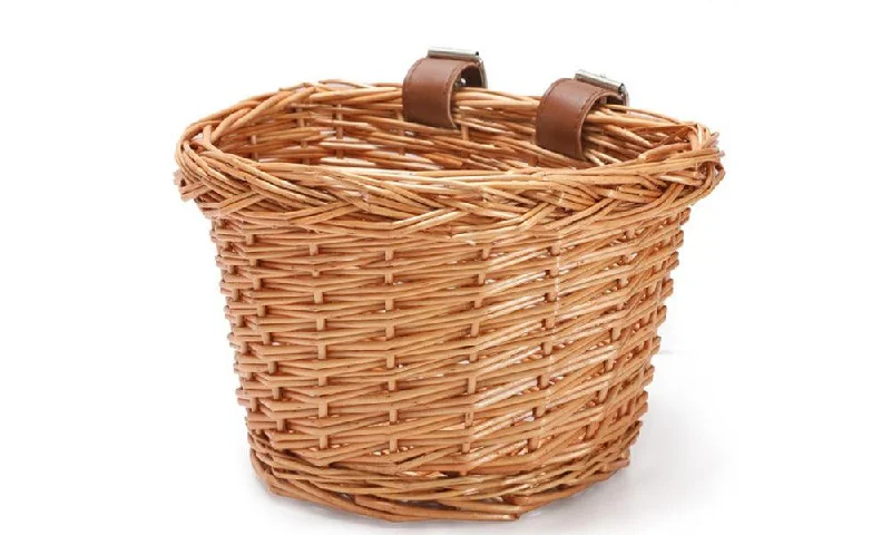 bicycle valve adjustment-JOYSTAR Kids Bike Basket Wicker Basket for Kids Bike, Cruiser Bike