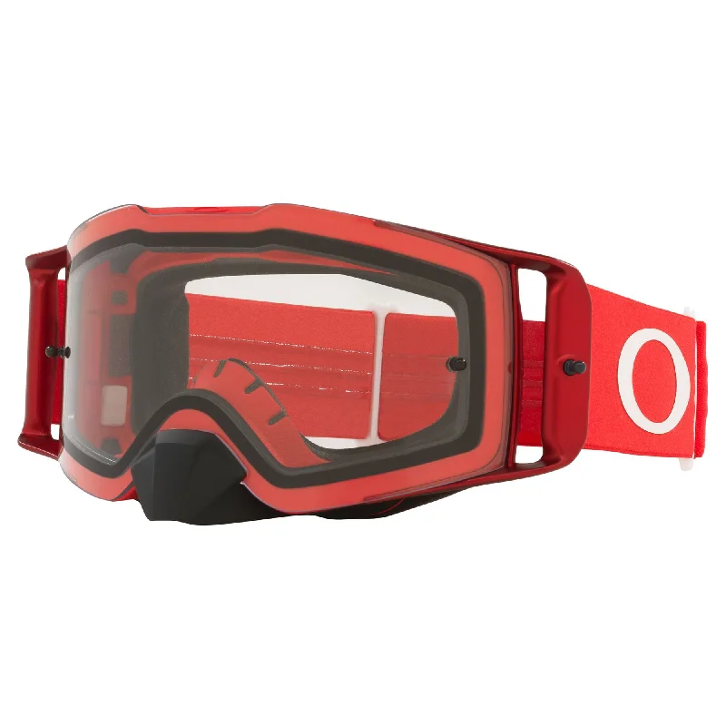 bicycle tire adaptation-OAKLEY FRONT LINE GOGGLES - MOTO RED  (CLEAR)