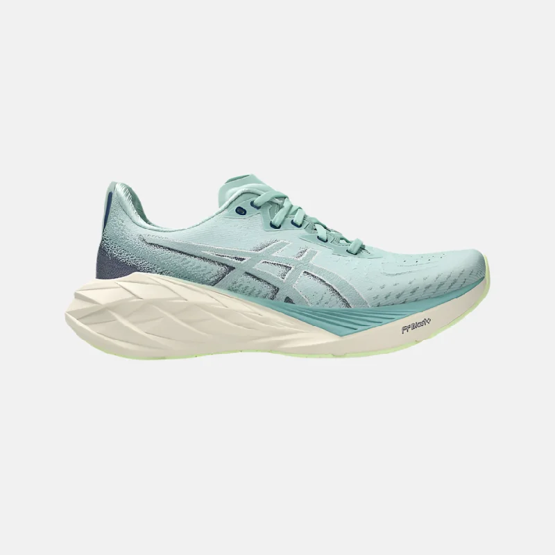 bicycle tire friction-ASICS NOVABLAST 4 Men's Running Shoes - Light Celadon/Blue Expanse