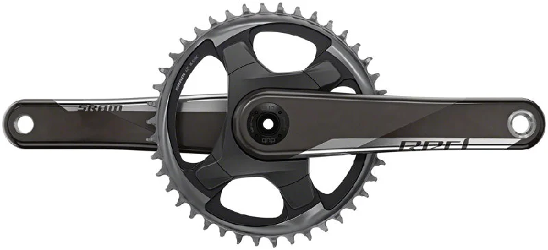 bicycle pedal agility-SRAM RED 1 AXS Crankset - 175mm 12-Speed 40t 107 BCD DUB Spindle Interface Natural Carbon D1