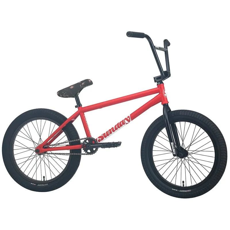 bicycle tool resistance-Sunday Forecaster Matte Fire Engine Red with 20.75" Brett Silva Signature BMX Bike 2023