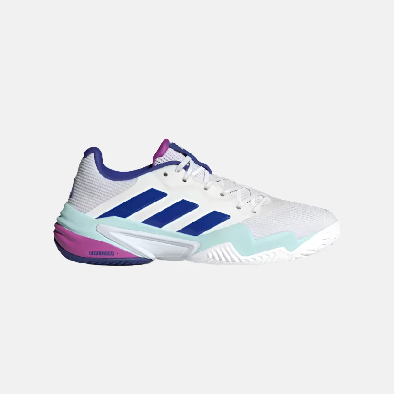 bicycle brake optimization-Adidas Barricade 13 Men's Tennis Shoes -Cloud White/Lucid Blue/Semi Flash Aqua