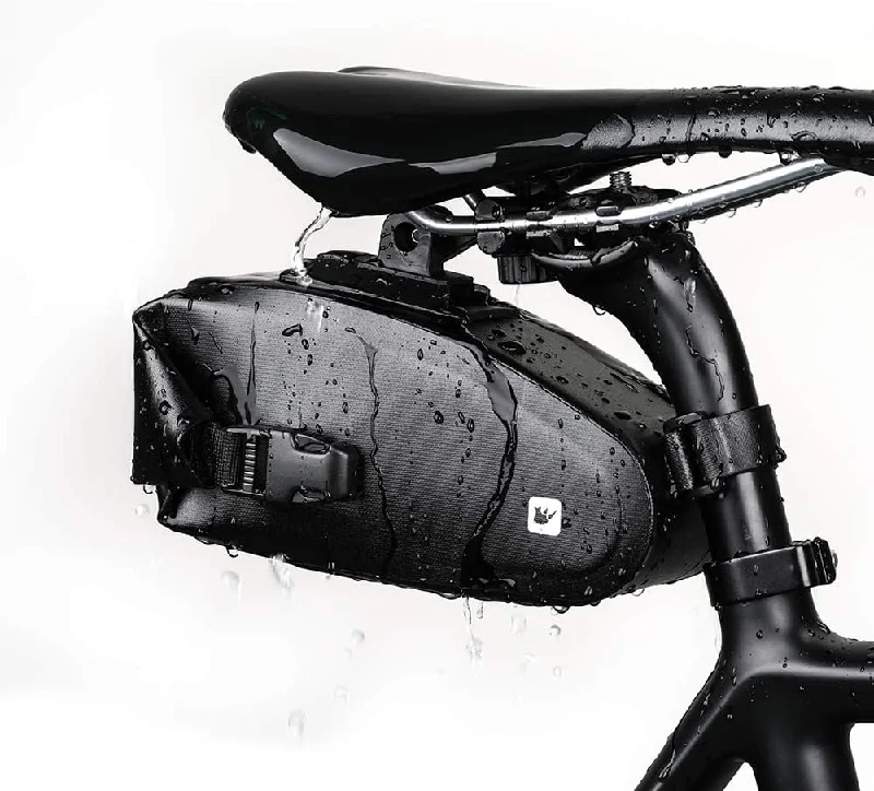 bicycle chain vibration-Rhinowalk Bike Saddle Bag Waterproof Bicycle Under Seat Bag