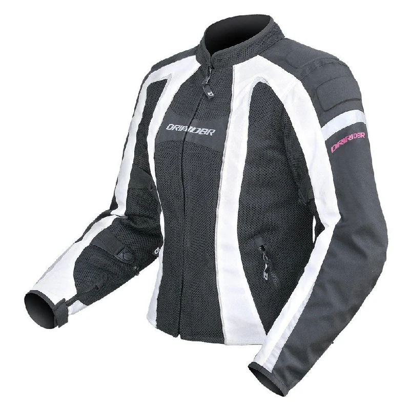 bicycle frame shock-DRIRIDER AIRSTREAM LADIES JACKET - BLACK/WHITE