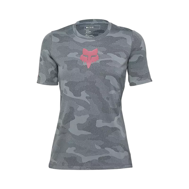 bicycle tire personalization-Fox Racing Ranger Tru Dri Short Sleeve MTB Jersey - Womens - Cool Gray