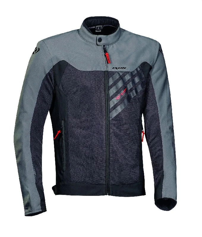 bicycle valve engineering-IXON ORION LADY JACKET - ANTHRACITE/GREY/RED