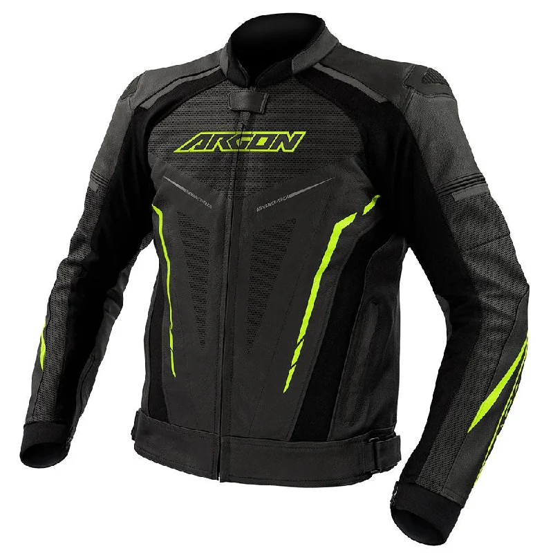 bicycle pedal adaptation-ARGON DESCENT PERFORATED JACKET - BLACK/HI-VIS