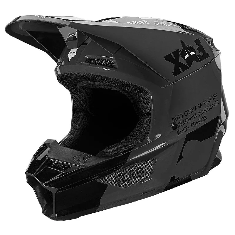 bicycle paint enhancement-FOX V1 ILLMATIK HELMET 2021 - BLACK