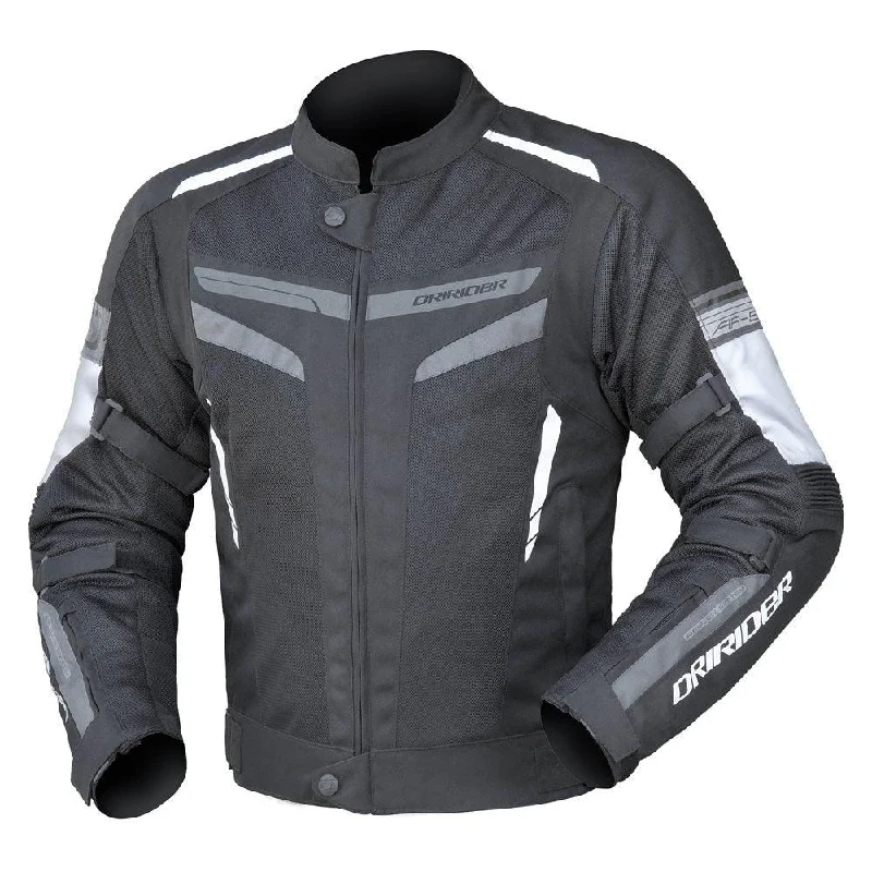 bicycle seatpost handling-DRIRIDER AIR-RIDE 5 JACKET - BLACK/WHITE/GREY