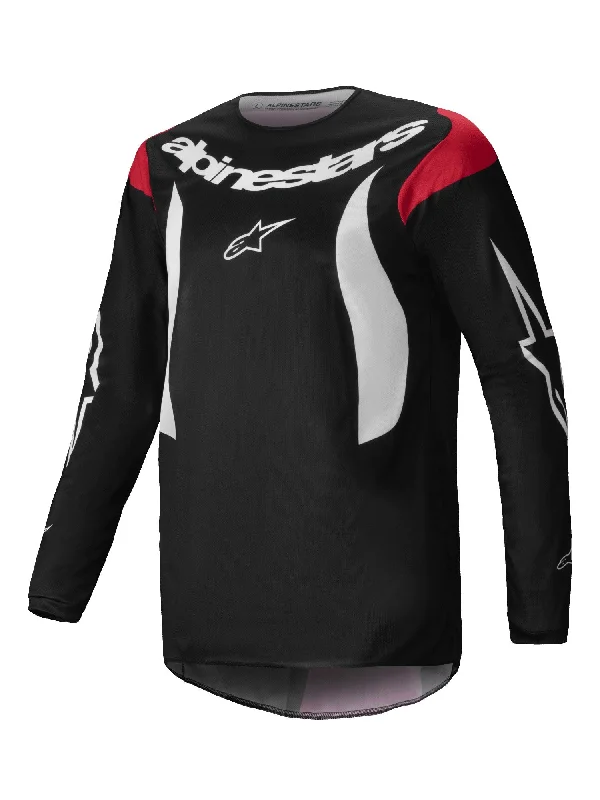 bicycle seatpost improvement-ALPINESTARS 2025 FLUID HAUL  JERSEY - BLACK WHITE