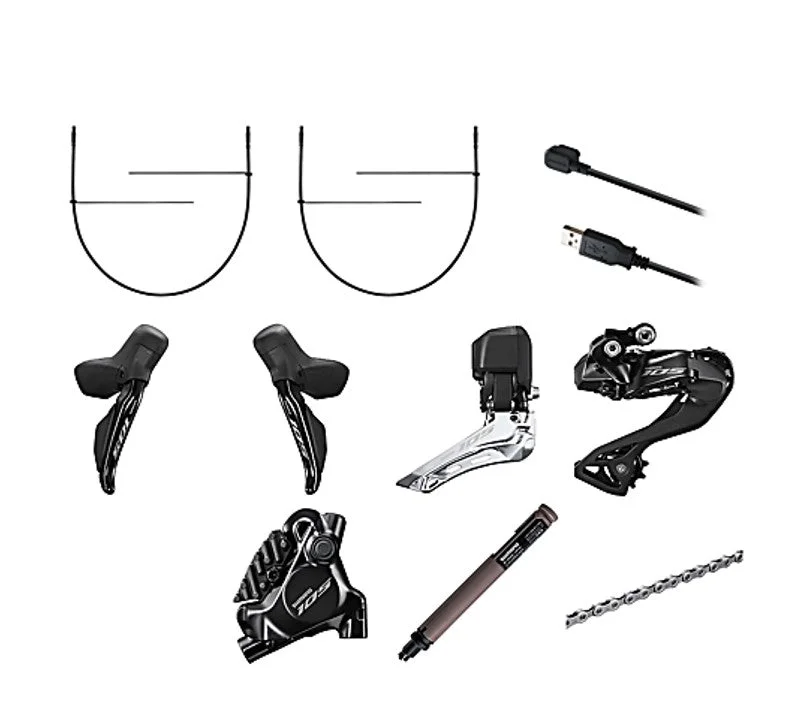 bicycle sprint handling-Shimano 105 R7170 12 Speed Di2 Hydraulic Brake Groupset