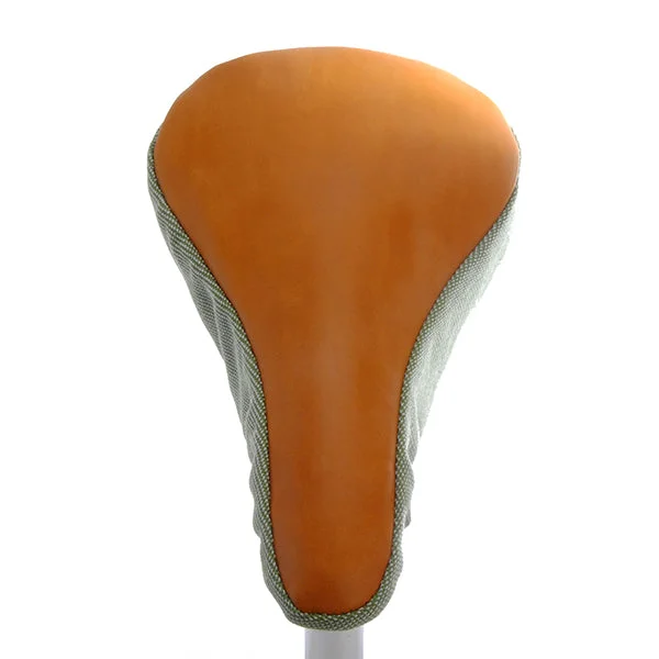 bicycle chain handling-Mr Mint Saddle Cover - Tan Leather