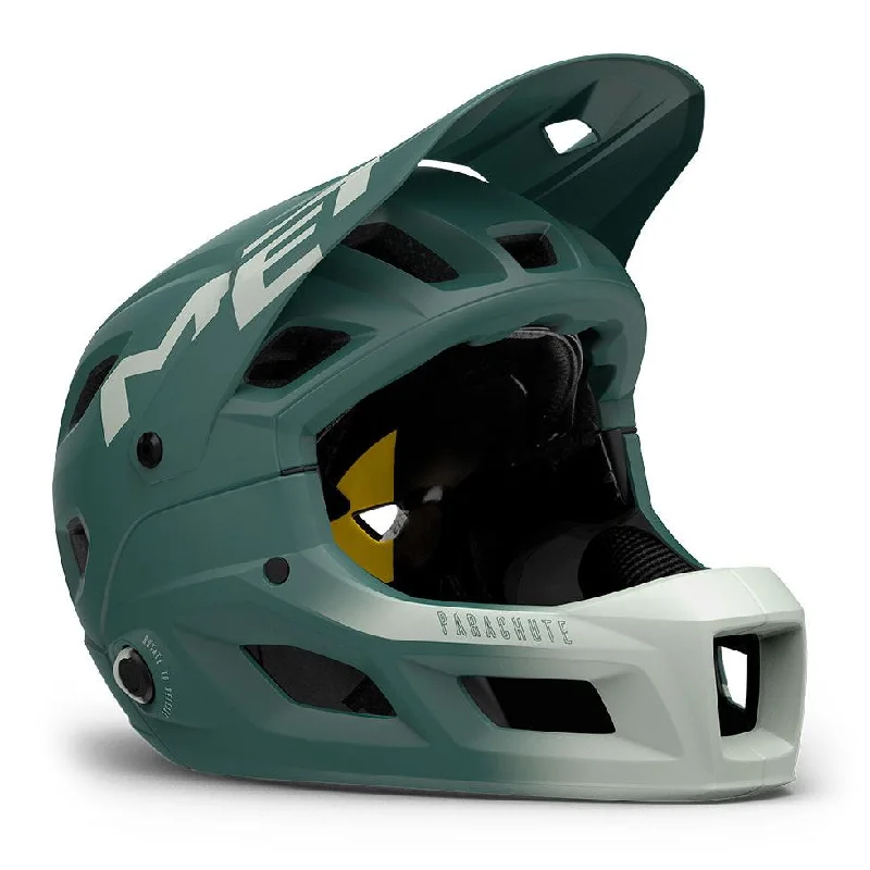 bicycle chain tuning-Casco Met Parachute MCR - Verde grigio