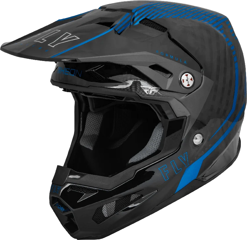 bicycle shoe upgrade-FLY 2024 FORMULA CARBON TRACER HELMET - BLUE/BLACK