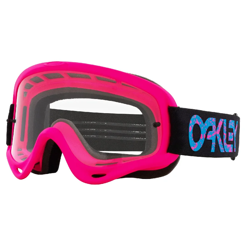 bicycle lever tuning-OAKLEY O-FRAME GOGGLES - PINK SPLATTER (CLEAR)