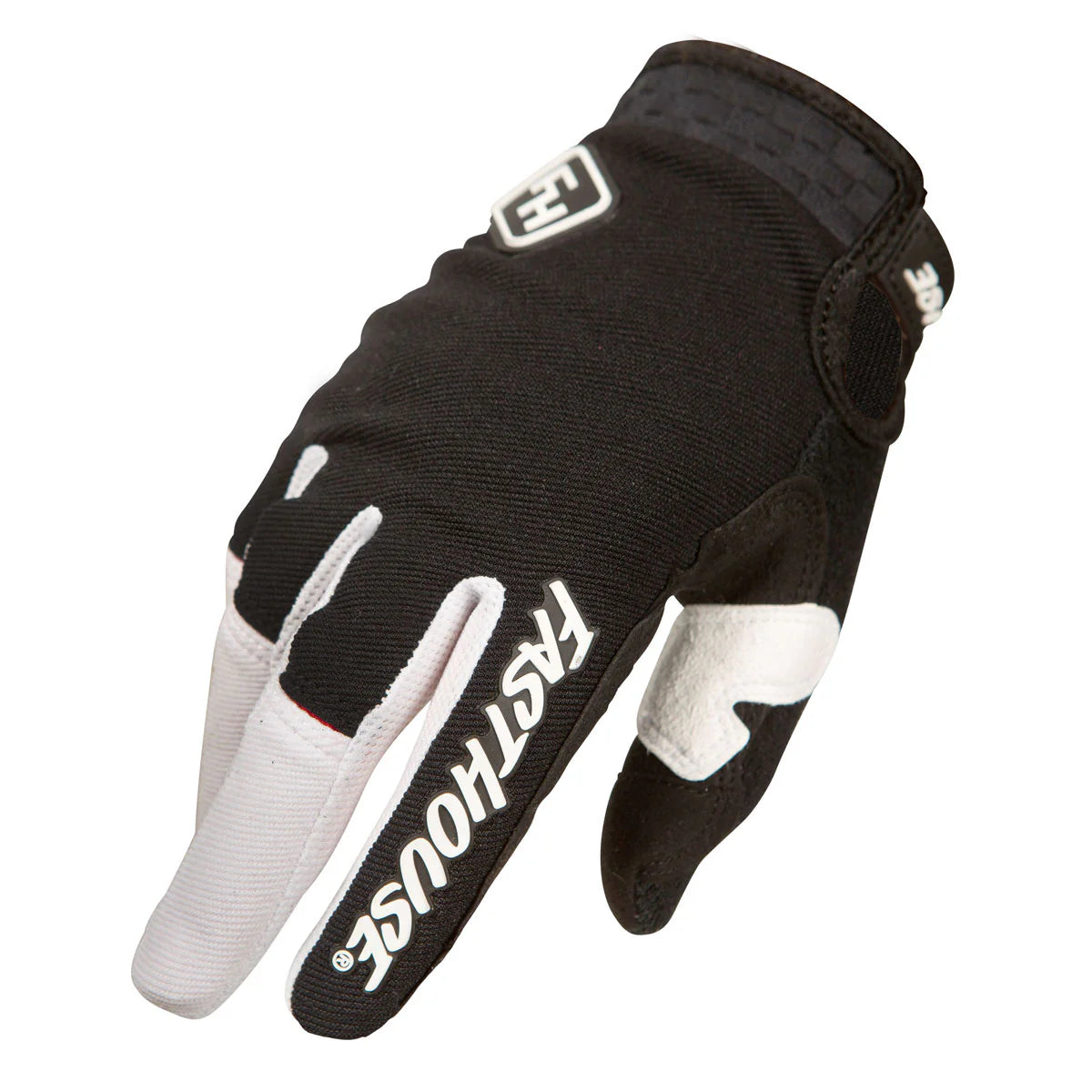 bicycle lever control-Fasthouse Speed Style Ridgeline+ MTB Glove - Youth - Black-White