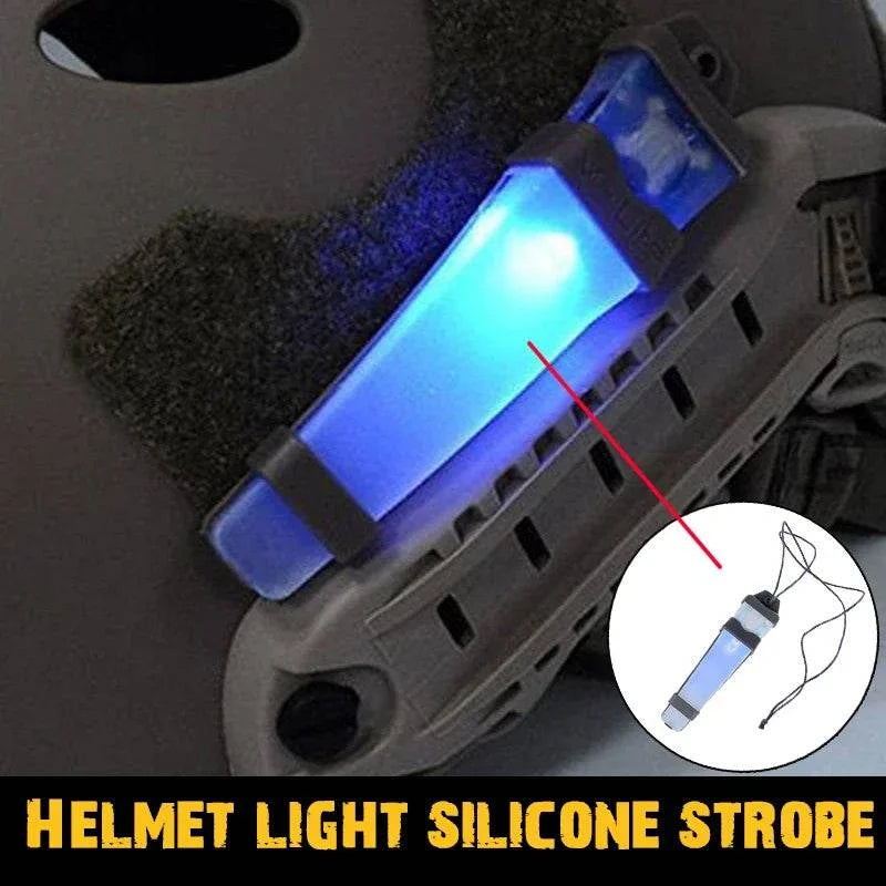 bicycle gear handling-Wilderness Survival Helmet Silicone Waterproof Portable Survival Signal Cycling Night Light Camping