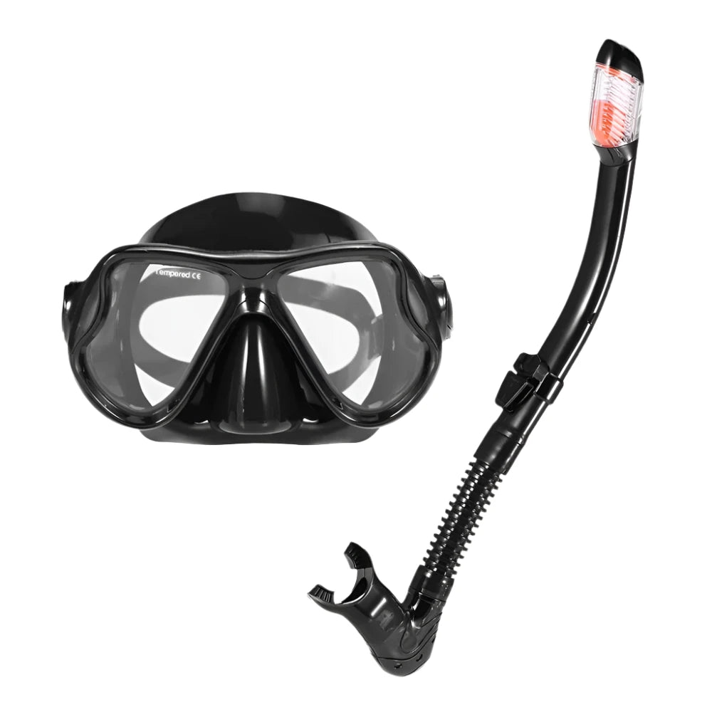 bicycle pedal impact-Adults Diving Mask Scuba Mask Underwater Snorkel Set Anti Fog Snorkeling Goggles Swimming Mask Glass Men Women Diving Goggles