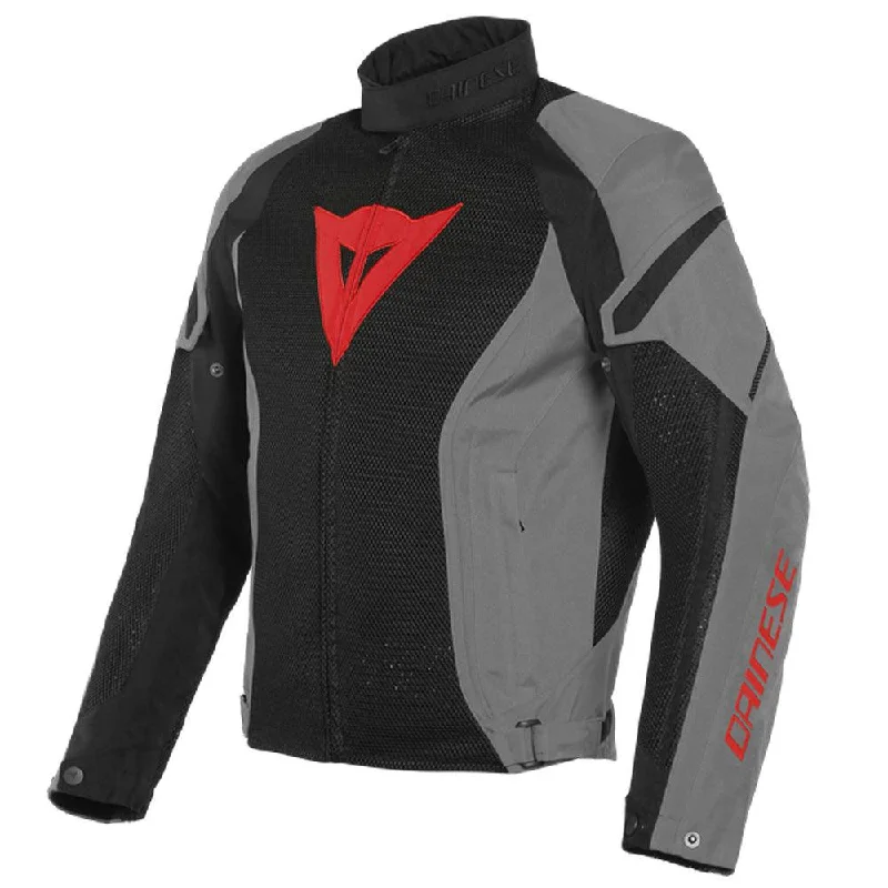 bicycle frame technology-DAINESE AIR CRONO 2 TEX JACKET - BLACK/CHARCOAL GREY