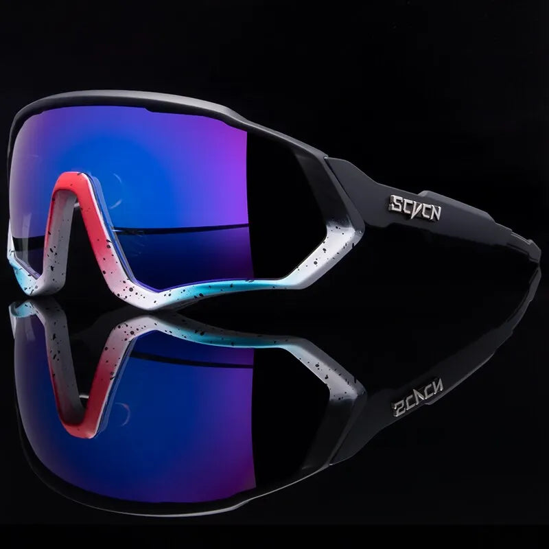 bicycle back handling-SCVCN  UV400 Sport Cycling Glasses Road Sunglasses Bicycle Eyewear Mountain Bike MTB Cycl Goggles running glasses