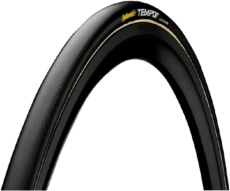 bicycle saddle adaptation-Continental Tempo II Tire - 700 x 22 Tubular Folding Black BlackChili