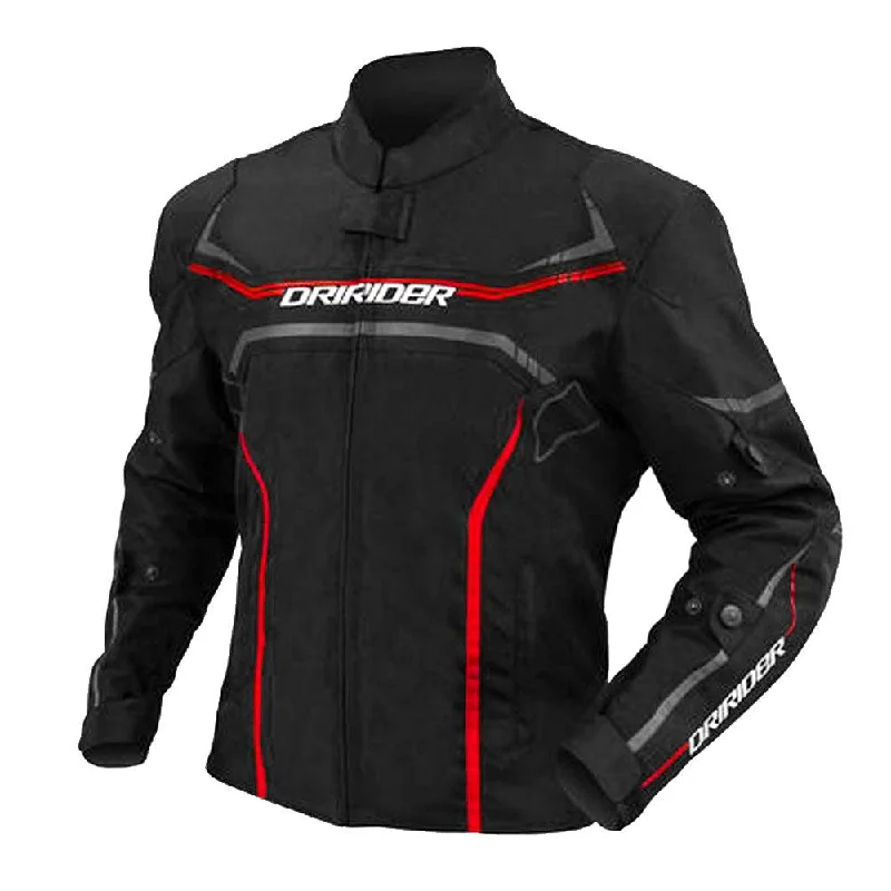 bicycle shoe optimization-DRIRIDER ORIGIN JACKET - BLACK/RED