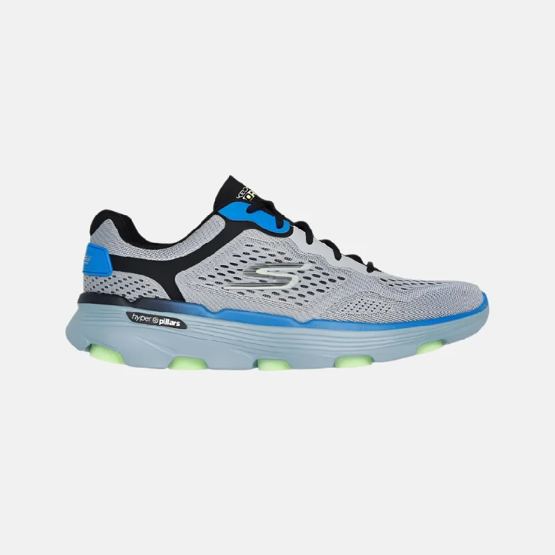 bicycle stand shock-Skechers Go Run 7.0 Men's Running Shoes -Grey/Blue