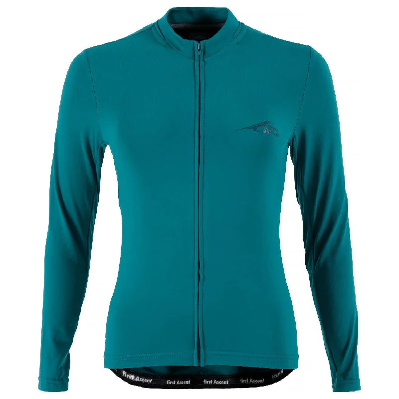 bicycle handlebar agility-First Ascent Therm Jersey Ladies Ls Element