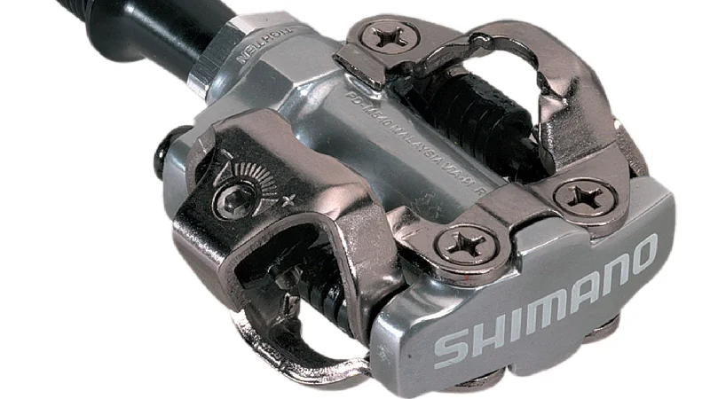 bicycle frame shock-Shimano Pedals PD-M540 SPD Silver