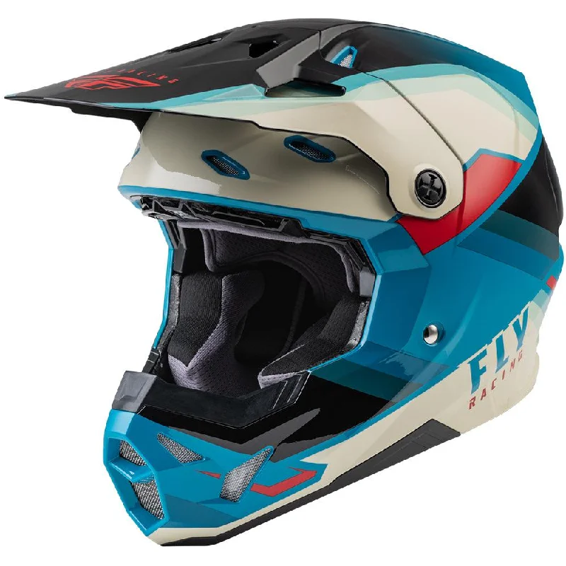 bicycle paint resistance-FLY RUSH FORMULA CP HELMET - BLACK/STONE/DARK TEAL