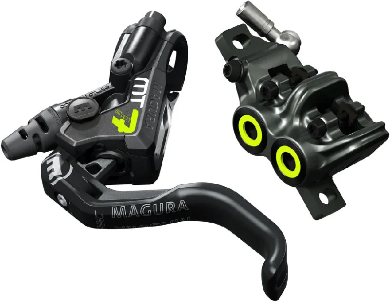 bicycle frame shock-Magura MT7 Pro Disc Brake Lever - Front Rear Hydraulic Post Mount Tooled Reach Adjust BLK/Gray